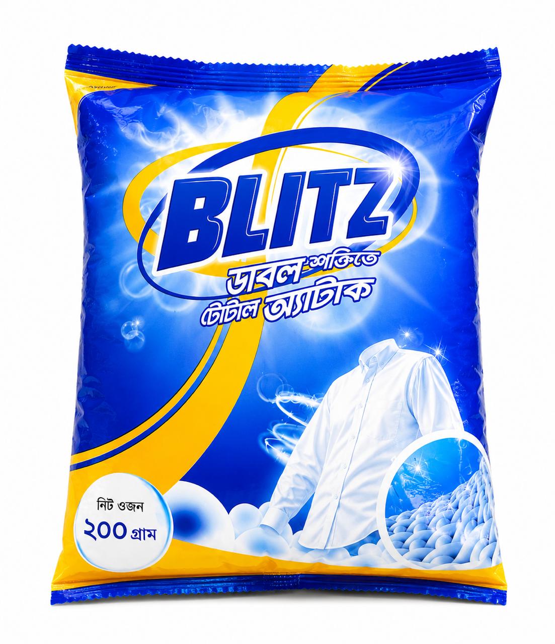 BLITZ Synthetic Laundry Detergent Powder 200gm