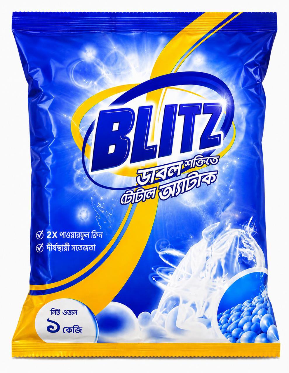 BLITZ Synthetic Laundry Detergent Powder 1 kg